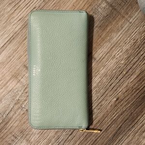 Fossil wallet, Sea foam